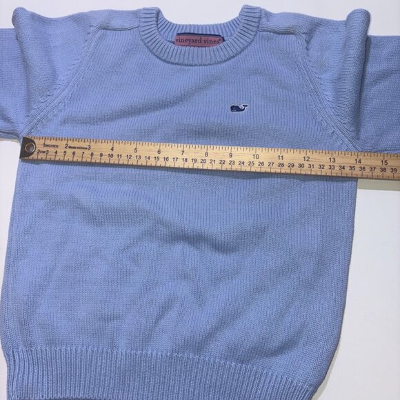 Vineyard Vines Crewneck Sweater Light Blue size 7 - Picture 4 of 5